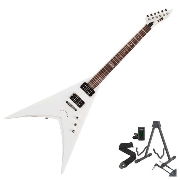 ESP LTD V-50 Electric Guitar, Snow White + Free Gifts