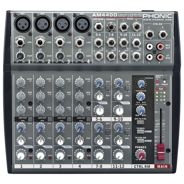 Phonic AM440D Analog Mixer With DFX