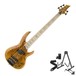 ESP LTD RB-1005BM 5-String Bass Guitar, Honey Natural + Free Gifts