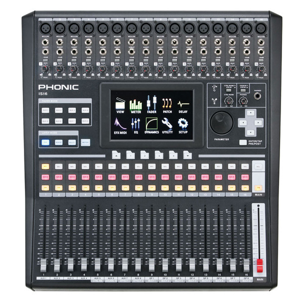 Phonic ISI6 Digital Mixer With Colour Touch Screen and VGA output