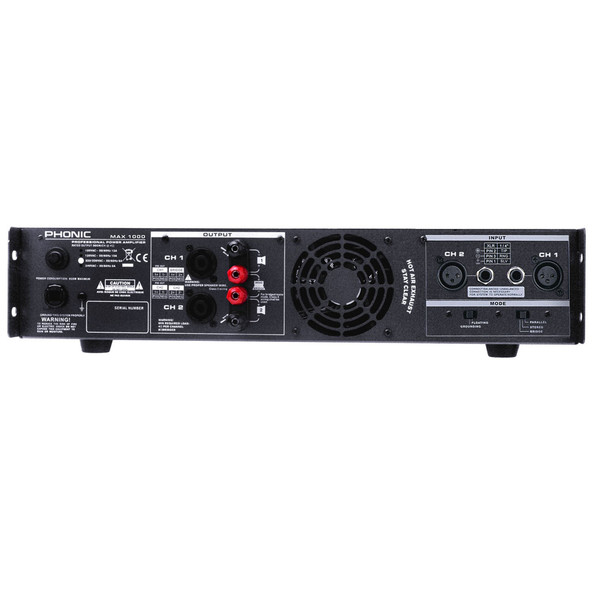 Phonic MAX 1000 Powered Amplifier at Gear4music