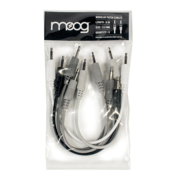 Moog 6'' Patch Cable Set of 5