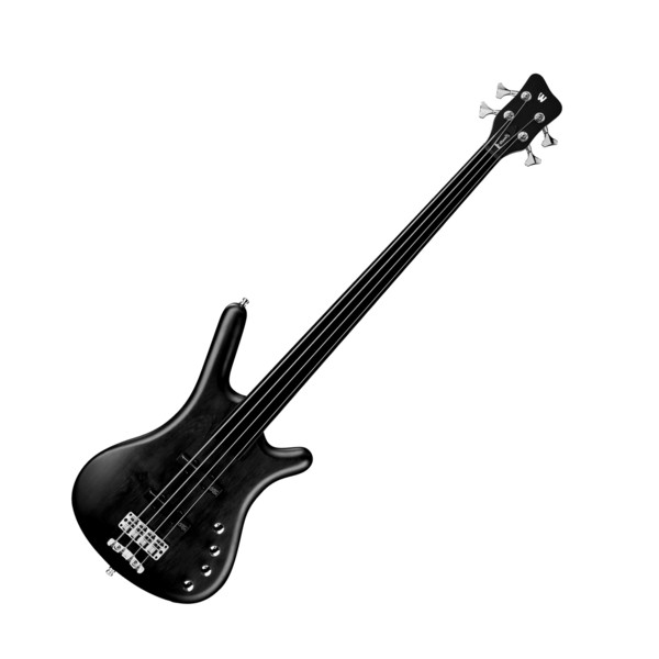 Warwick Rockbass Corvette Left Handed 4-String Fretless Bass, Black