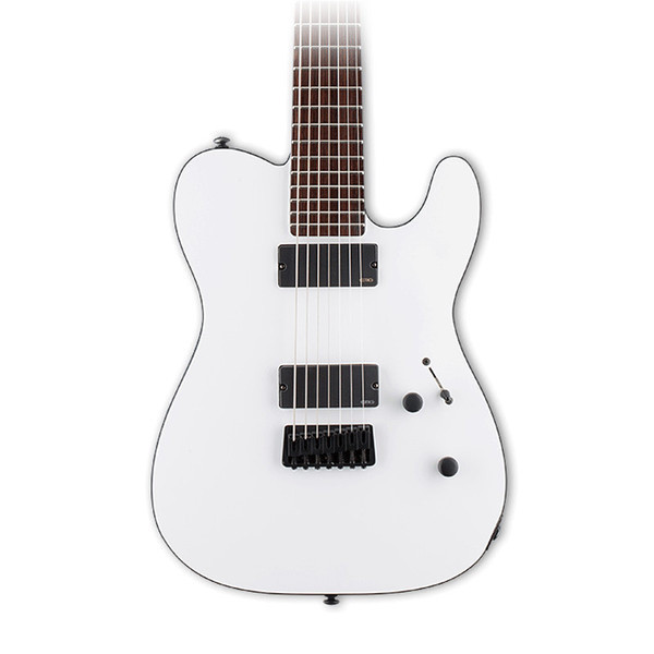 DISCESP LTD TE-407 7 String Guitar, Snow White Satin + Free Gifts