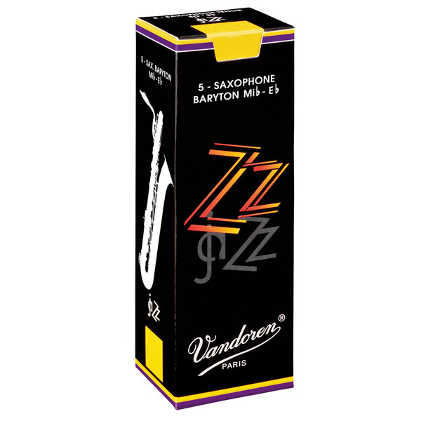 Vandoren ZZ Baritone Saxophone Reeds Strength 2.5 Box of 5
