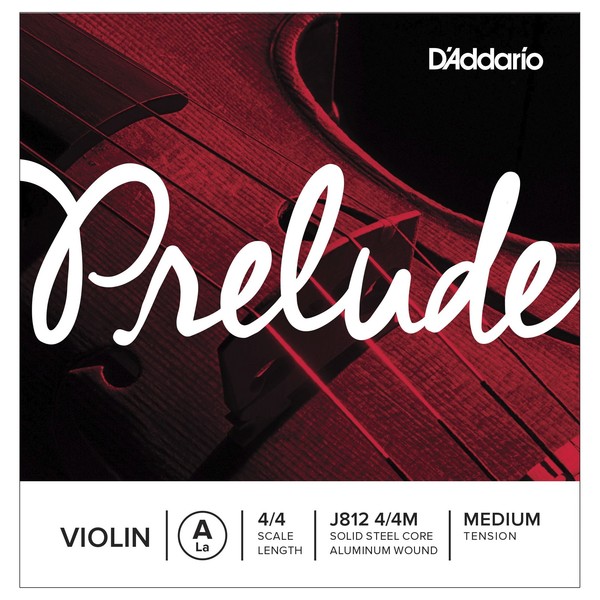 D'Addario Prelude Violin A String 4/4 Scale, Medium Tension