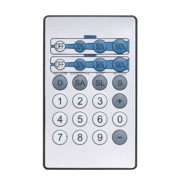 LEDJ IR Remote for CW, WW and UV Fixtures