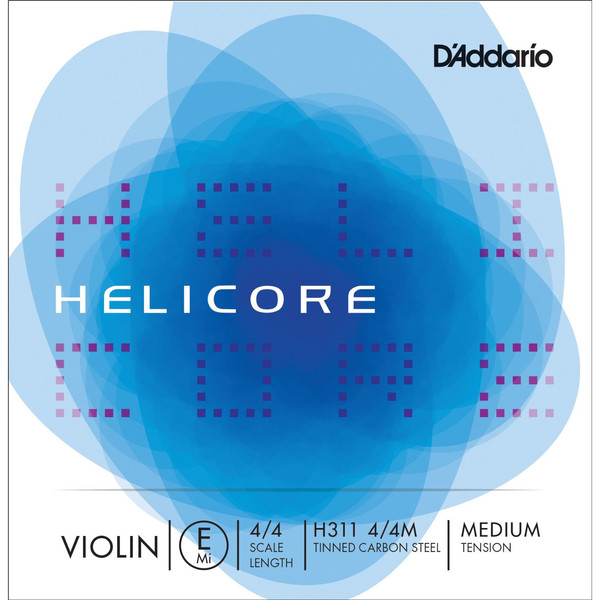 D'Addario Helicore Violin Single E String 4/4 Medium