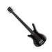 Warwick Rockbass Corvette Basic Left Handed 5-String Bass, Black
