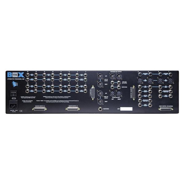 API The Box Mixing Console - Rear View