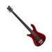 Warwick Rockbass Streamer Standard Left Handed 4-String Bass, Red