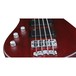 Warwick Rockbass Streamer Standard Left Handed 4-String Bass, Red