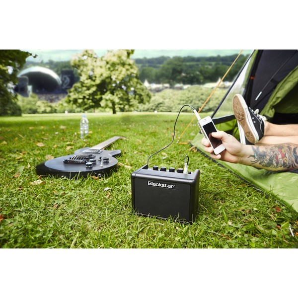 Blackstar Fly 3 Pack Bass Draagbare Batterij Aangedreven Mini Elektrische Basgitaar Amp MP3 Lijn In & Hoofdtelefoon Bevat Fly 3, Fly 103 Bass, Voedingsadapter