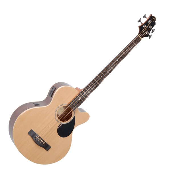 Greg Bennett AB-2 Electro Acoustic Bass Guitar, Natural