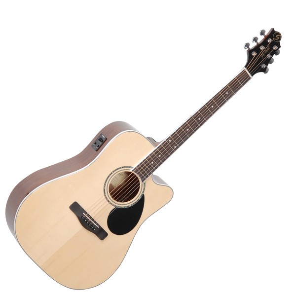 Greg Bennett GD-100SCE Electro-Acoustic Guitar, Natural