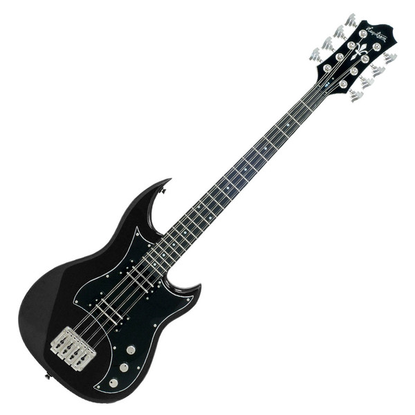 Hagstrom HB-8 8 String Bass Guitar, Black