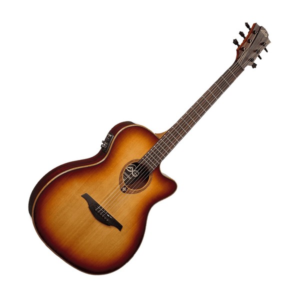 LAG Tramontane T100ASCE Auditorium Electro Acoustic Guitar, Brown