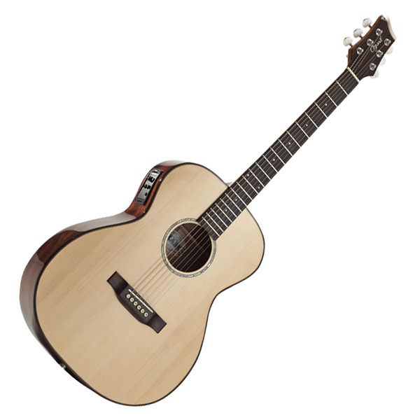 Ozark Small Body Electro Acoustic Folk Guitar, Natural