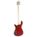 Warwick Rockbass Streamer LX 4-String Bass, Fretless, Metallic Red