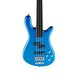 Warwick Rockbass Streamer LX 4-String Bass, Fretless, Metallic Blue