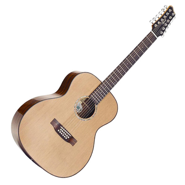 Ozark 12 String Acoustic Folk Guitar, Natural