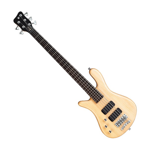 Warwick Rockbass Streamer Standard Left Handed 5-String Bass, Natural