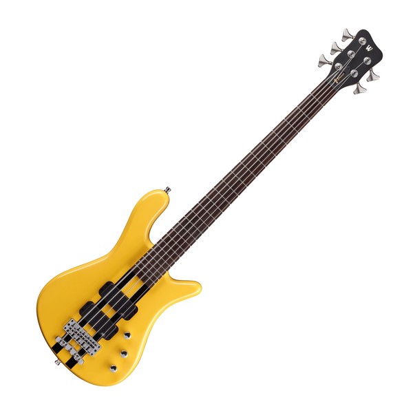 DISC Warwick Rockbass Streamer Standard 5-String Bass, Racing Yellow