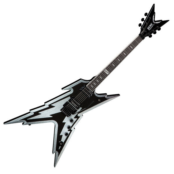 Dean Dime Razorbolt Electric Guitar, Black Silver