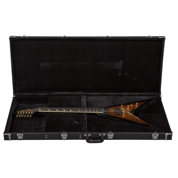 Dean V Dave Mustaine Limited Electric Guitar, Tiger Eye with Case