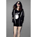 Marshall Zip Hoodie, Patch B Graphic, Unisex Medium