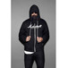 Marshall Zip Hoodie, Script Logo Graphic, Unisex Extra Large