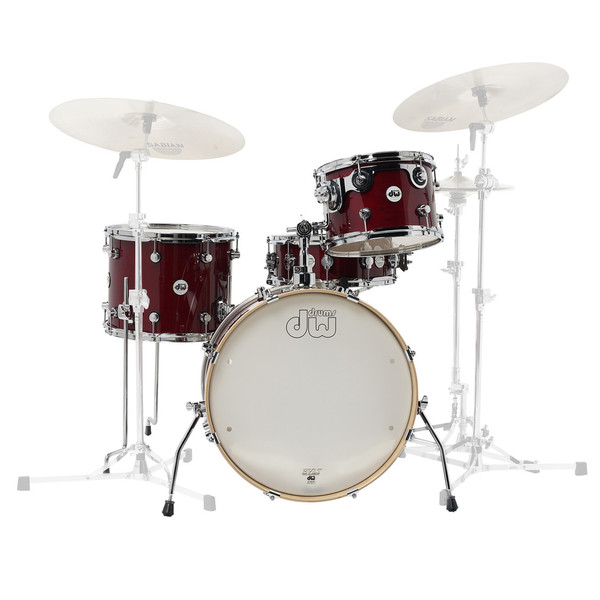 DW Frequent Flyer Gloss Lacquer 20'' Maple Shell Pack, Cherry Stain