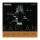 D'Addario Kaplan Amo Violin String Set, 4/4 Size, Heavy