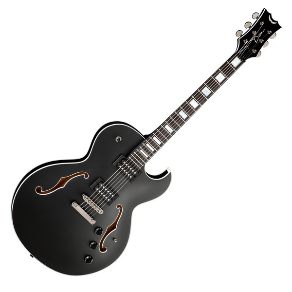 Dean Colt Semi-Hollow Body Guitar, Black