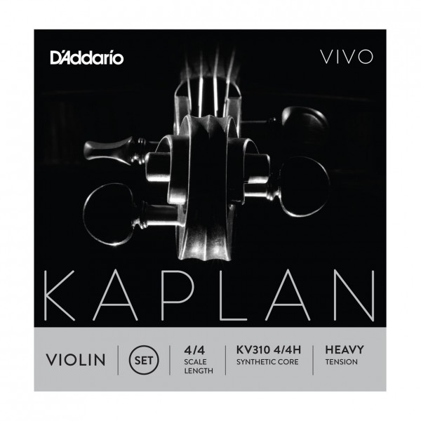 D'Addario Kaplan Vivo Violin String Set, 4/4 Size, Heavy