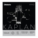 D'Addario Kaplan Vivo Violin String Set, 4/4 Size, Medium