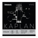 D'Addario Kaplan Vivo Violin E String, 4/4 Size, Medium