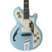 Italia Mondial Classic Electric Guitar, Blue with Gig Bag