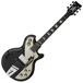 Italia Mondial Classic Electric Guitar, Black with Gig Bag