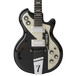 Italia Mondial Classic Electric Guitar, Black with Gig Bag