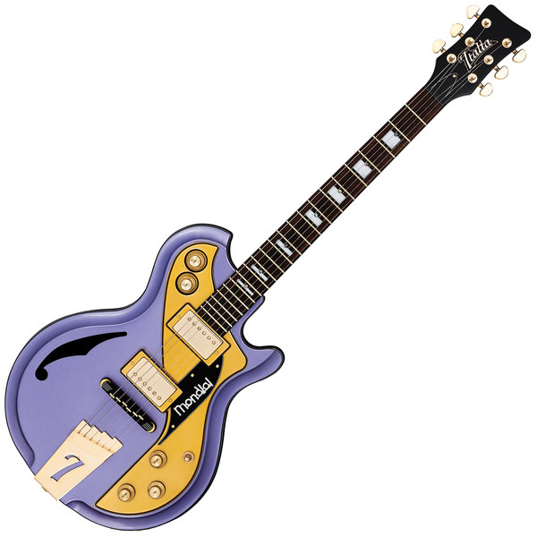 DISC Italia Mondial Anniversary Electric Guitar, Metallic Purple |  Gear4music