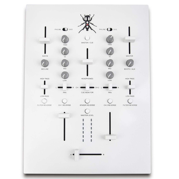 DJ Tech TRX Thud Rumble DJ Scratch Mixer, White