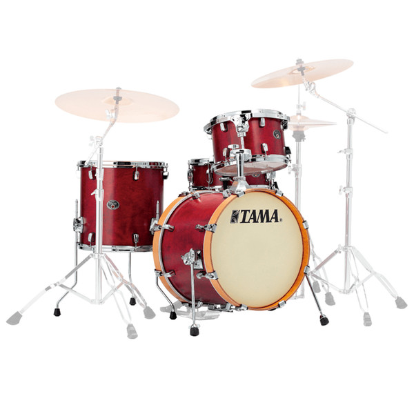 Tama Silverstar Vintage 22'' 4 Piece Shell Pack, Satin Dark Cherry