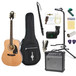 Epiphone Pro-1 ULTRA Beginners Electro Acoustic Guitar Pack, Natural - Bundle