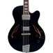 Italia Torino Semi-Hollow Body Bass Guitar, Black