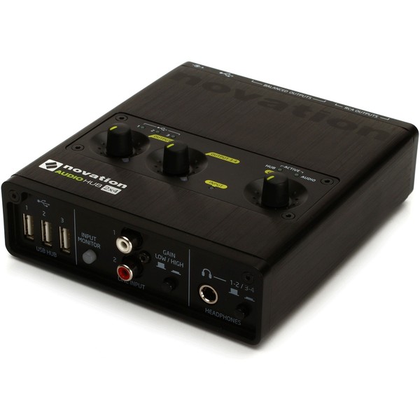 Novation Audiohub 2x4 オーディオインターフェイス Novation Audiohub 2×4発表！これでUSBポートが足りなくても