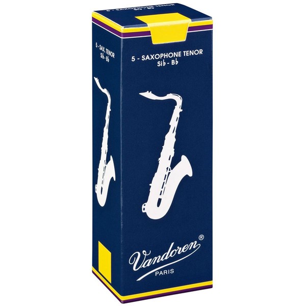 Vandoren Tenor Saxophone Reeds, Strength 2.5, Box of 5