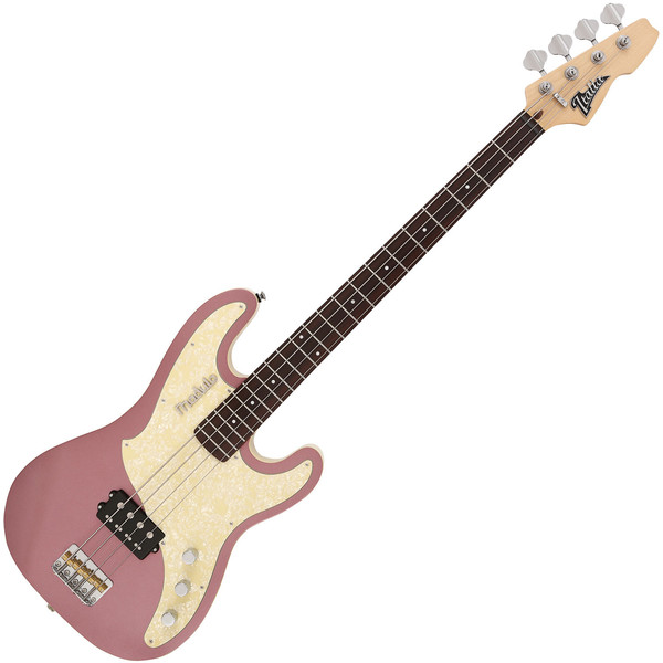 Italia Modulo Standard Bass Guitar, Metallic Burgundy with Gig Bag
