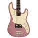 Italia Modulo Standard Bass Guitar, Metallic Burgundy with Gig Bag