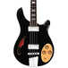 Italia Rimini 4 Bass Guitar, Black with Gig Bag